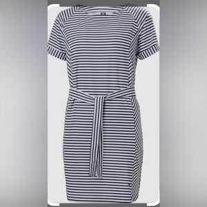 Helly Hansen Thalia Summer Dress Navy Striped M NEW